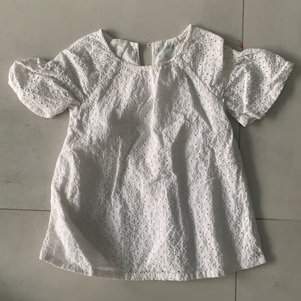 White Textured Top
